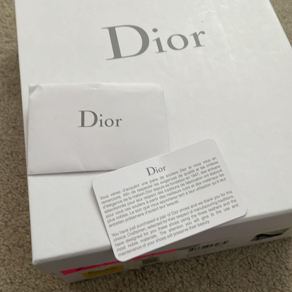 Christian Dior "Miss Dior" Peep toe platform heels, size 37/US 7 - Picture 9 of 10